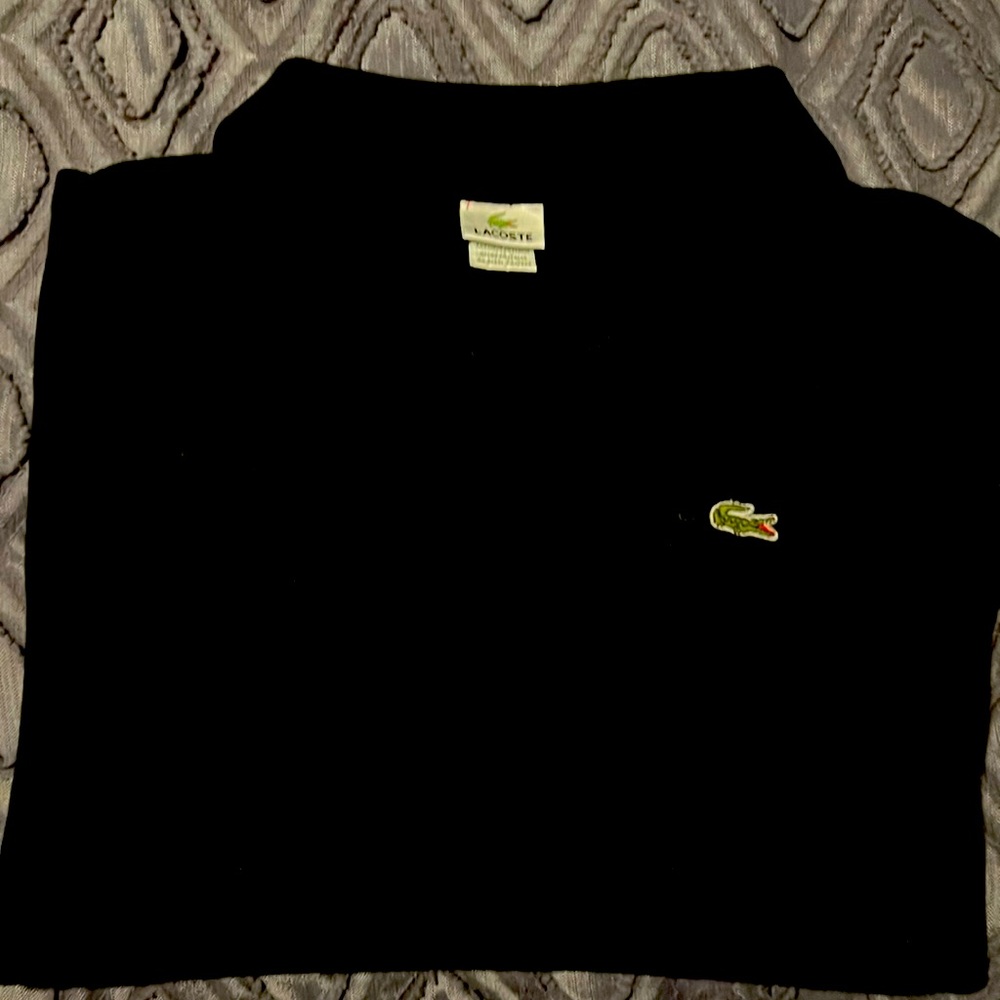 Men’s Lacoste size 7 black polo